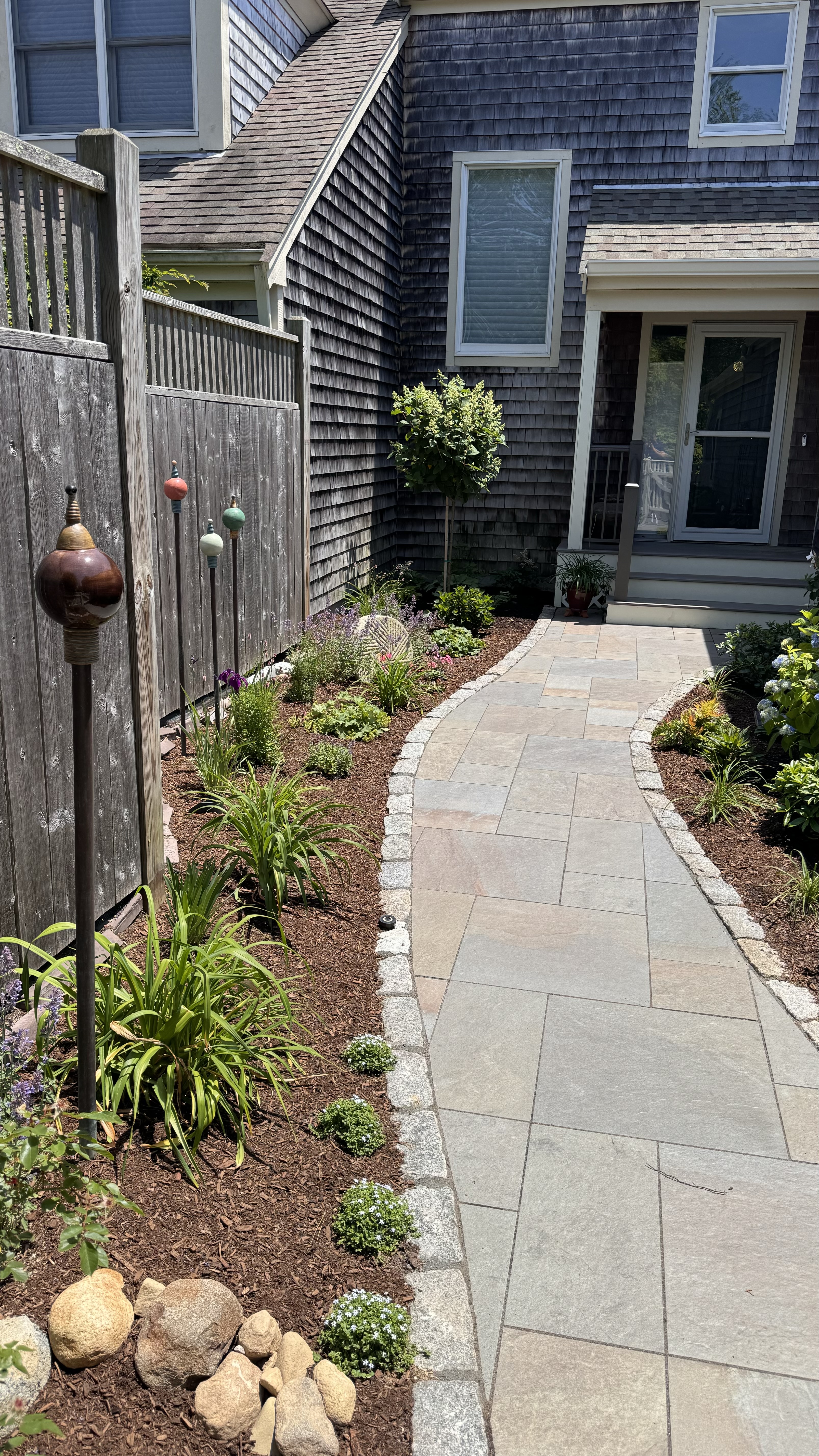 Curved Entry Walkway