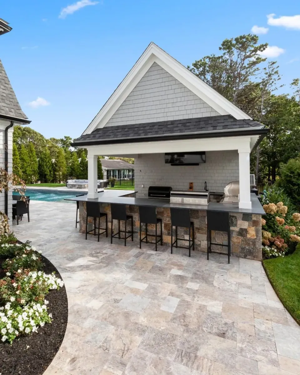 Complete outdoor living space in Brewster, MA